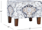 Homepop Home Decor |K7646-A862 | Upholstered Modern Rectangular Storage Ottoman - Image 3