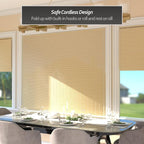 Red Lantern Bamboo Cordless Window Shade - Image 3