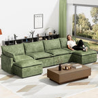 LEVELEVE 147" U-Shape Modular Sofa by Enjoyyourlife