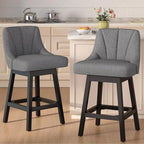 YaFiti Swivel Bar Stool 1 Pcs, 26 Inch Counter Height Bar Stools - Image 2