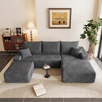 95" Cloud Sectional Couch U-Shaped Chaise - Image 6