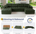 MAXYOYO 132" U Shaped Modular Sectional Sofa - Image 8