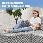 Hobestluk Modular Sectional Sofa Memory Foam Couch Sofa Bed Loveseat - Image 7