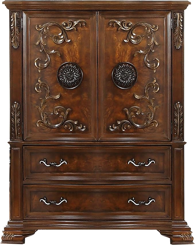 First of a Kind Santa Monica Traditional 5 Piece Queen Bedroom Set - Image 6