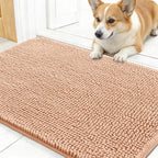 OLANLY Dog Door Mat for Muddy Paws 30x17, Super Absorbent Chenille Mud Mat | by OLANLY