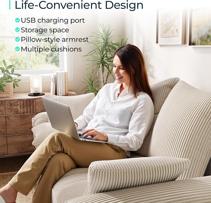 LINSY HOME Oversized Sectional Sleeper Sofa - Image 6