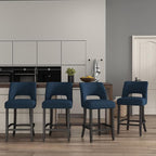 VKNOW Bar Stools Set of 4, Modern Counter Height Bar Stools - Image 3