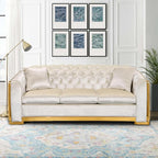 WinJoy 82.3 Inch Velvet Sofa Set - Image 3