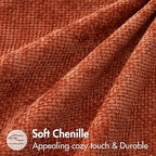 MIULEE Fall Decorative Couch Throw Pillow Covers 16x16 Burnt Orange 2 Pack | - Image 7