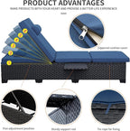 WAROOM Outdoor Chaise Lounge Chairs - Image 5