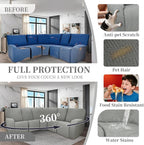 100% Waterproof Sectional Recliner Couch Covers - Image 6
