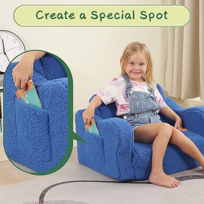 MOMCAYWEX Kids Sofa, 2-in-1 Flip-Out Foam Couch - Image 4
