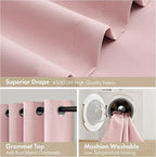MIULEE Light Pink Blackout Curtains - Image 7
