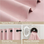 MIULEE Light Pink Blackout Curtains - Image 7