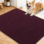 OLANLY Dog Door Mat for Muddy Paws 40x32, Super Absorbent Chenille Mud Mat | by OLANLY