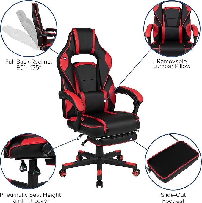 Flash Furniture X40 Gaming Chair Racing Ergonomic Computer Chair - Image 4