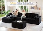 MAXYOYO 132" U Shaped Modular Sectional Sofa - Image 2