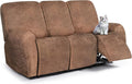 ANARACHON Leather Look Recliner Couch Cover, 8-Pieces Stretch Recliner Sofa by ANARACHON