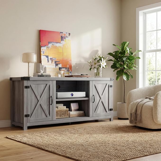 YESHOMY Modern Farmhouse TV Stand - Image 6