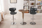 Roundhill Furniture Masaccio Cushioned Leatherette Upholstery Airlift Swivel - Image 6
