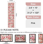 DUKINO 2.6x10 Runner Rug for Hallway, Floral Washable Rug Non Slip, Low Pile - Image 2