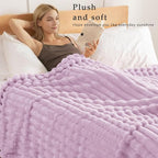 Exclusivo Mezcla Striped Fleece Throw Blanket - Image 2