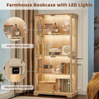 LELELINKY Farmhouse Display Cabinet - Image 7