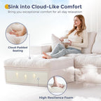 MAXYOYO 132" U Shaped Modular Sectional Sofa - Image 6