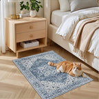 2x3 Area Rugs Living Room: Washable Vintage Rug - Image 3