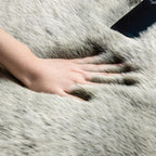 Ashler Faux Fox Fur Rug, 2x3 Rectangle Rug, Ultra Soft Shaggy Area Rugs - Image 3