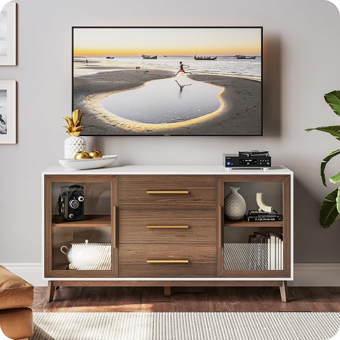 BELLEZE 60‘’ Sideboard Buffet, Console Table - Image 4