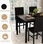Recaceik Dining Table Set for 4, Modern 5 Piece Dining Table Set Faux Marble - Image 7