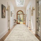 Soalmost Washable 4x10 Hallway Runner Rug Non-Slip Kitchen Entry Rugs Beige | - Image 4