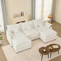 GOSUHI 108" U Shaped Couch, Modular Sectional Sofa, 3-Seater Comfy Cloud Couch by GOSUHI