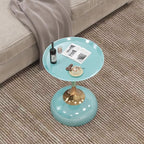 1-Pack Light Green Sleek Hourglass Side Table - Image 3