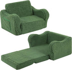 MOMCAYWEX Kids Sofa, 2-in-1 Flip-Out Foam Couch by MOMCAYWEX