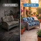 Waterproof Outdoor Cushion Covers, Stretch Patio Slipcovers | UV Resistant - Image 4