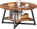 Round Coffee Table, Small Circle Coffee Table by Homeiju