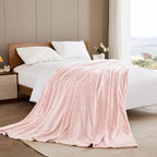 Exclusivo Mezcla Large Waffle Fleece Throw Blanket - Image 4