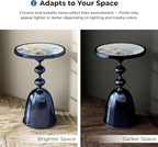 Homes: Inside + Out Halric Modern 25" Tall Round End Table - Image 7