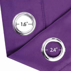 Blackout Curtains 52 x 90 Inch Long Purple Curtains Set of 2 Panels Room - Image 5