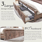 Aitjunz Farmhouse King Size Bed Frame - Image 5