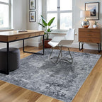 Aelenmu 4x6 Area Rugs for Living Room Washable Bedroom Dining Room Black | - Image 3