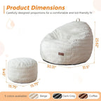 MAXYOYO Kids Bean Bag Chair - Image 2