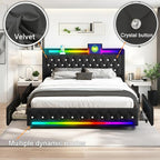 Music Player Bed with Bluetooth Speakers, Queen Size Smart Bed, USB&Type C - Image 9