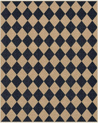 Lahome Checkered Easy Jute Outdoor Patio Rug, 8x10 Living Room Rug Washable | - Image 9