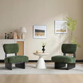 GDFStudio Upholstered Armless Accent Chairs Set of 2 Modern Side Chair by GDFStudio