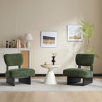 GDFStudio Upholstered Armless Accent Chairs Set of 2 Modern Side Chair by GDFStudio