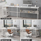 Unikito Reversible L Shaped Computer Desk - Image 6