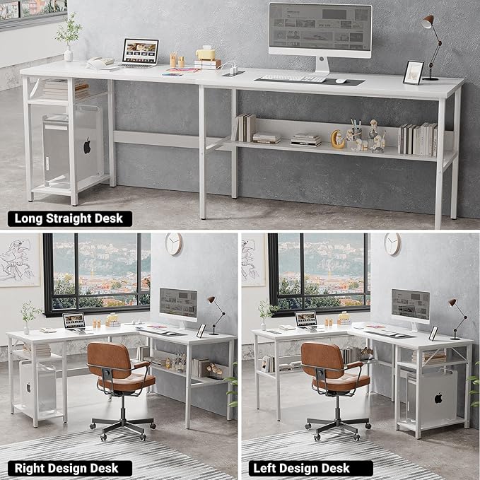 Unikito Reversible L Shaped Computer Desk - Image 6